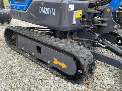 Cfgindustrial 2 Ton Mini Excavator Yanmar Diesel Engine Retractable Tracks & Pilot Control | DM20YM