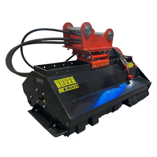 Cfgindustrial 40" Excavator Flail Mower Attachment with Hydraulic Motor | AGT-EXFLM115