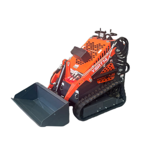 Cfgindustrial 0.75 Ton Stand-On Skid Steer Track Loader Crawler | AGT-YSRT14