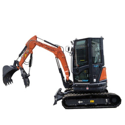 Cfgindustrial 3.5 Ton Mini Excavator with Kubota Diesel Engine, Hydraulic Thumb & Pilot Controls | CFG35UF