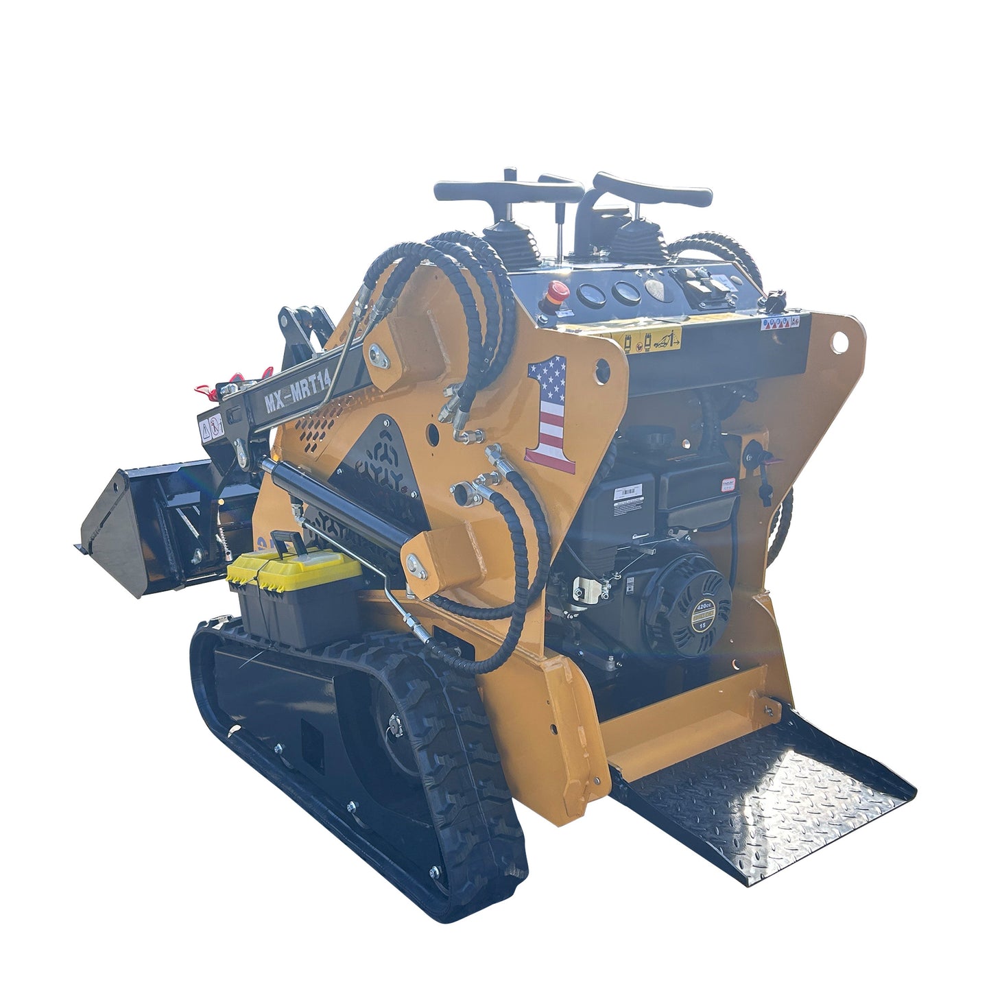 Cfgindustrial 1 Ton,  13.5HP Mini Skid steer  Loaders Crawler Track  Rato Engine | MX-MRT14