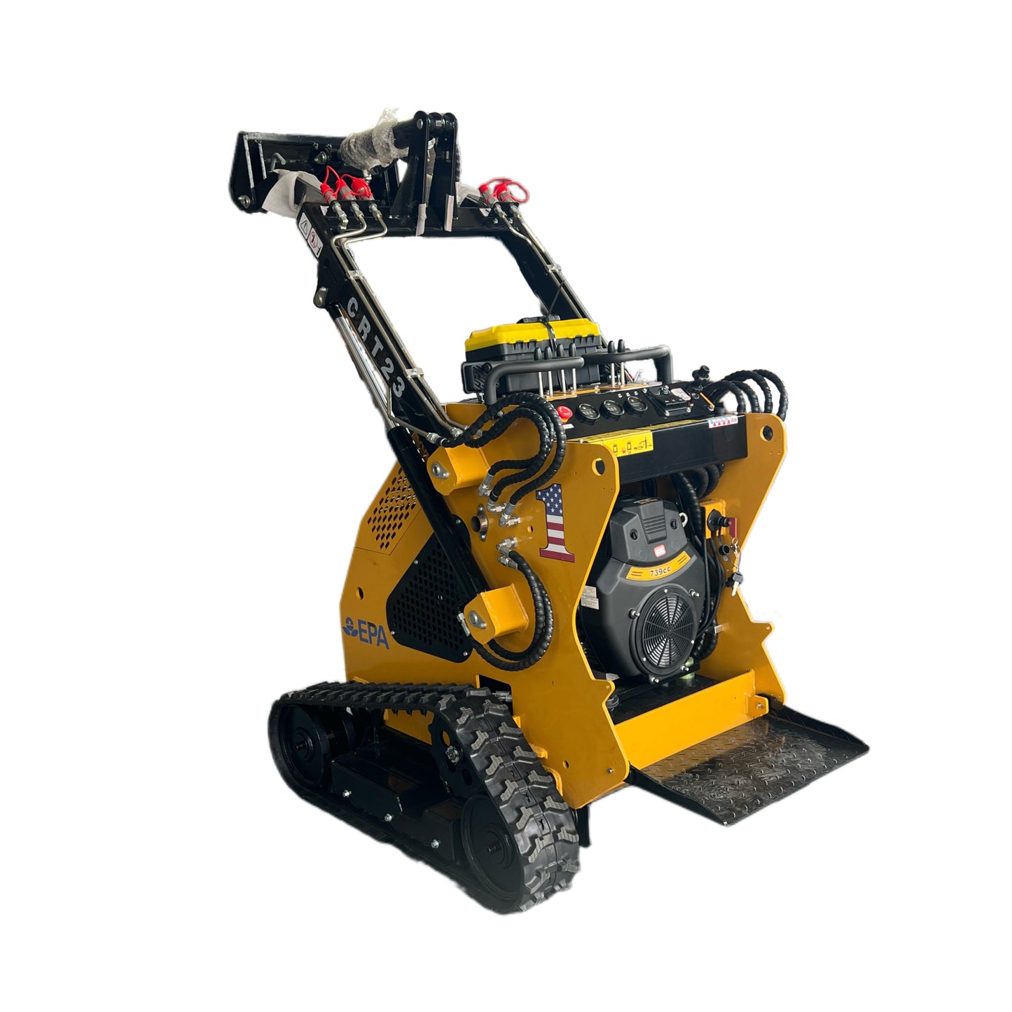 Cfgindustrial 1 Ton Mini Crawler Skid Steer with 23HP RATO R740 EPA Engine | CRT23
