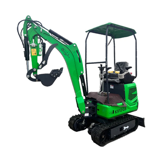 Cfgindustrial 1 Ton Mini Excavator with B&S Engine w/ Hydraulic Thumb & Swing Boom | KX12-CB
