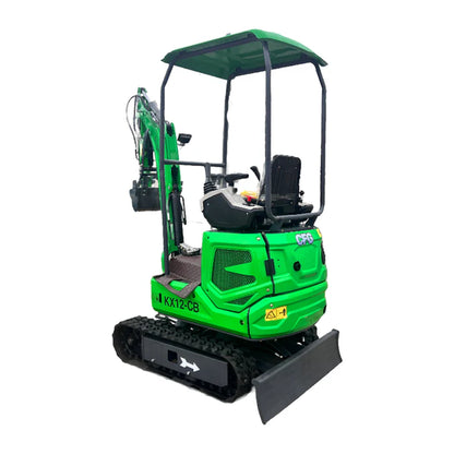 Cfgindustrial 1 Ton Mini Excavator with B&S Engine w/ Hydraulic Thumb & Swing Boom | KX12-CB