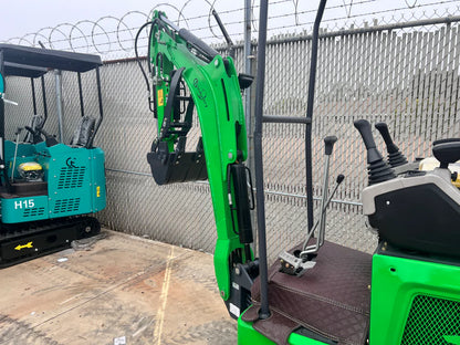 Cfgindustrial 1 Ton Mini Excavator with B&S Engine w/ Hydraulic Thumb & Swing Boom | KX12-CB