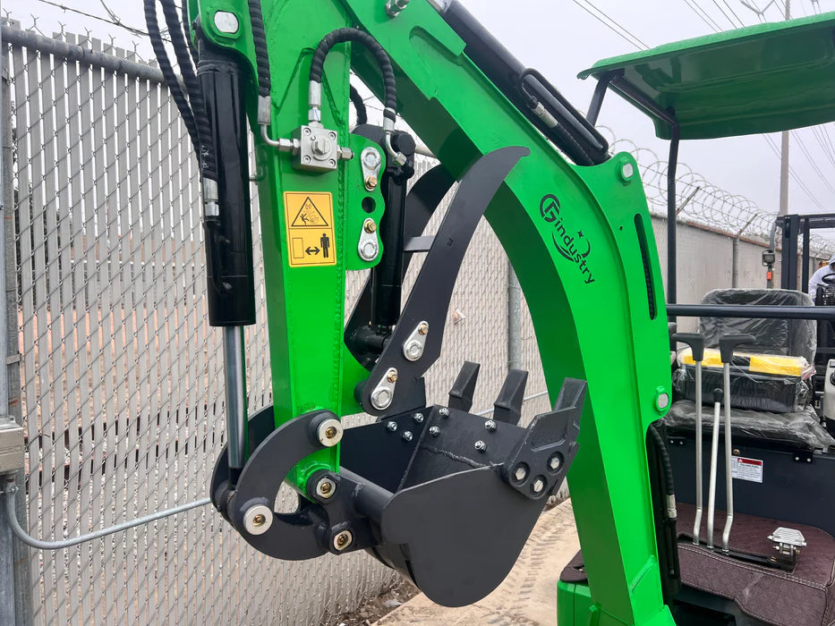 Cfgindustrial 1 Ton Mini Excavator with B&S Engine w/ Hydraulic Thumb & Swing Boom | KX12-CB