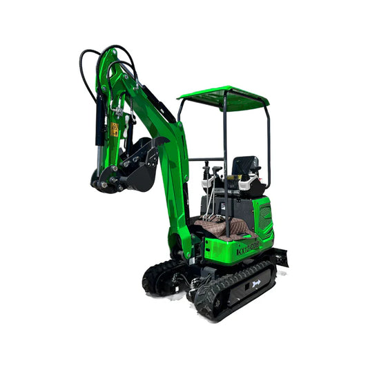Cfgindustrial 1 Ton Mini Excavator with B&S Engine, Retractable Tracks & Hydraulic Thumb | KX12-CDB
