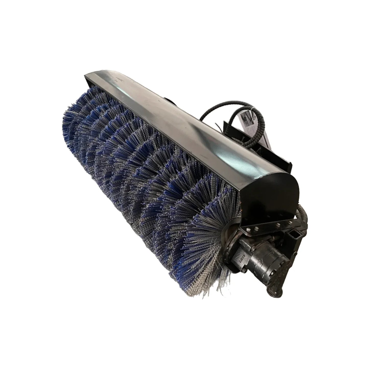 Cfgindustrial Mini Skid Steer Sweeper Attachment 49" Angle Rotary Broom Brushes | M-AB