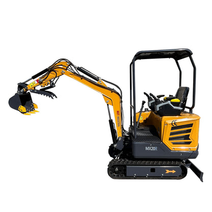 Cfgindustrial 1.2 Ton Mini Excavator Digger with 23 HP Rato Engine & Hydraulic Thumb | MX20R