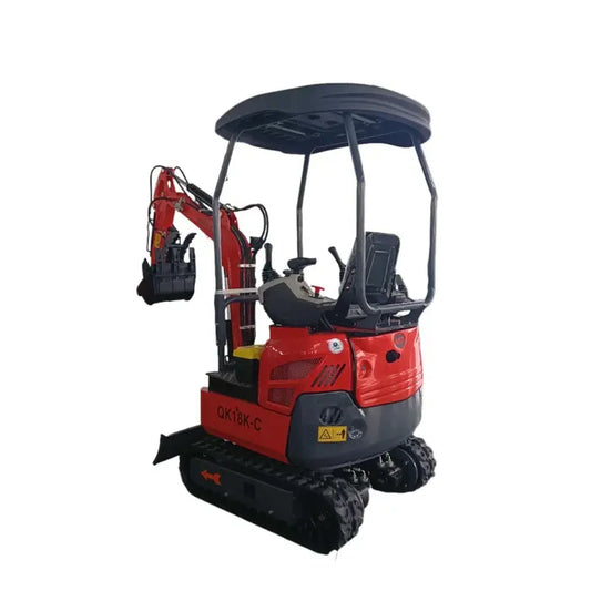 Cfgindustrial 1.4 Ton Mini Excavator with Kubota Engine, Side Swing Boom & Hydraulic Thumb | AGT-KH18K-C / AGT-QK18K-C