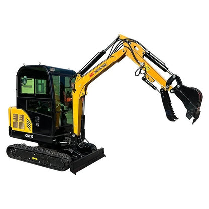 Cfgindustrial 1.8 Ton Mini Excavator with 25 HP Kubota D902 Engine, Hydraulic Thumb & Pilot Controls | QNT30