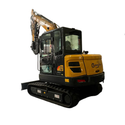 Cfgindustrial 6 Ton Mini Excavator with Kubota V2607T Engine w/ Hydraulic Thumb & Pilot Control | STE75