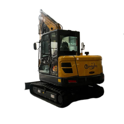 Cfgindustrial 6 Ton Mini Excavator with Kubota V2607T Engine w/ Hydraulic Thumb & Pilot Control | STE75