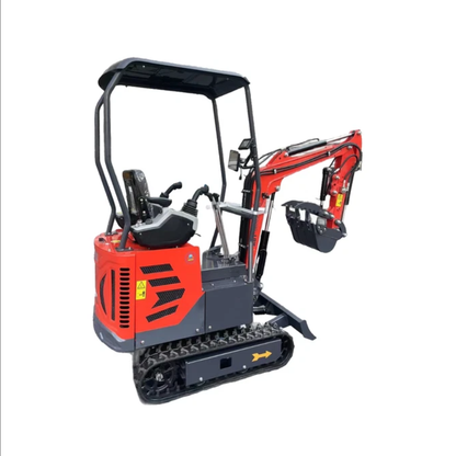 Cfgindustrial 1 Ton Upgraded Mini Excavator with Pilot Control, Swing Boom & Hydraulic Thumb | DM12X-PLUS