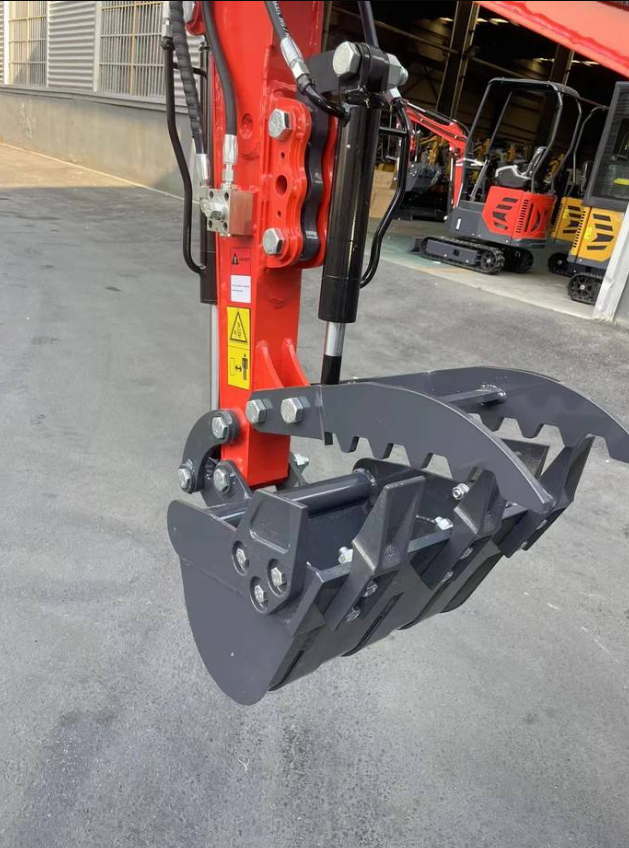 Cfgindustrial 1 Ton Upgraded Mini Excavator with Pilot Control, Swing Boom & Hydraulic Thumb | DM12X-PLUS