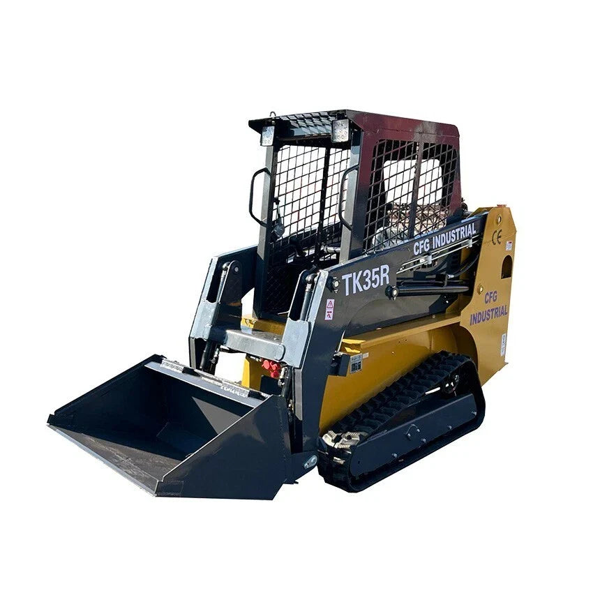 Cfgindustrial 1.5 Ton Mini Skid Steer Track Loader with 32.8 HP RATO 999D Engine | TK35R