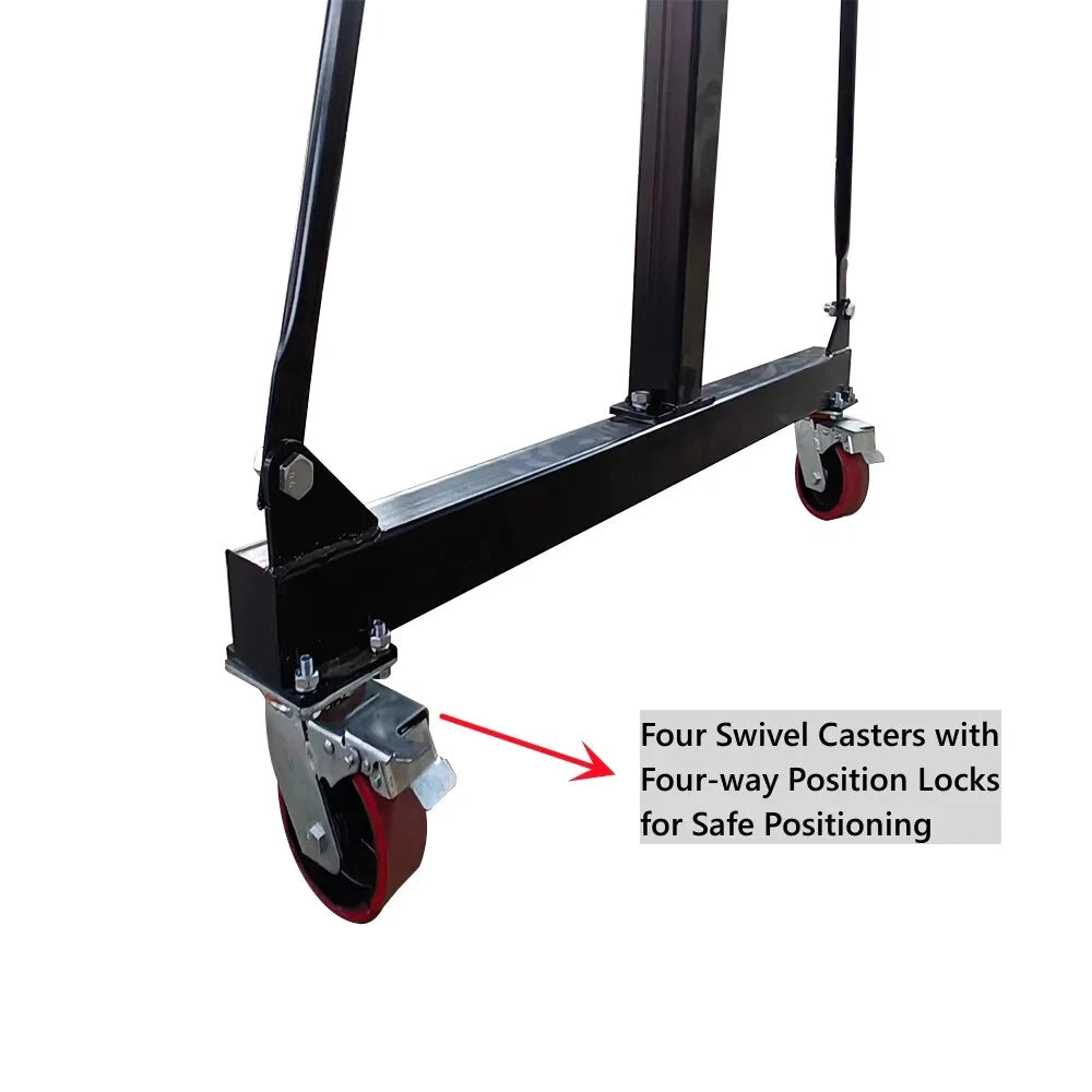 Cfgindustrial 0.5 Ton Adjustable Steel Gantry Crane Portable Shop Lift Hoist |  AGT-ASGC-1000