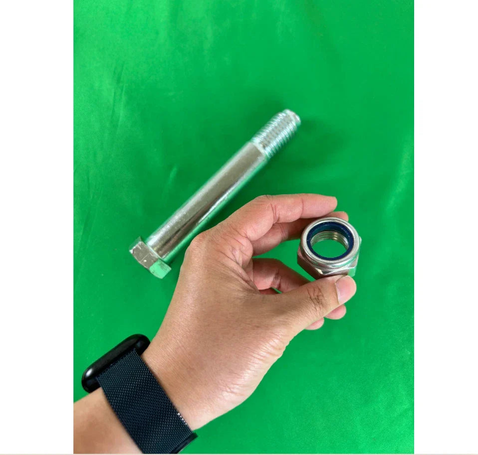 Cfgindustrial Mini Excavator 0.98in/25mm Bucket Pins Bolt/Nut Connection Accessories 1 Set | 25MMBKTPIN