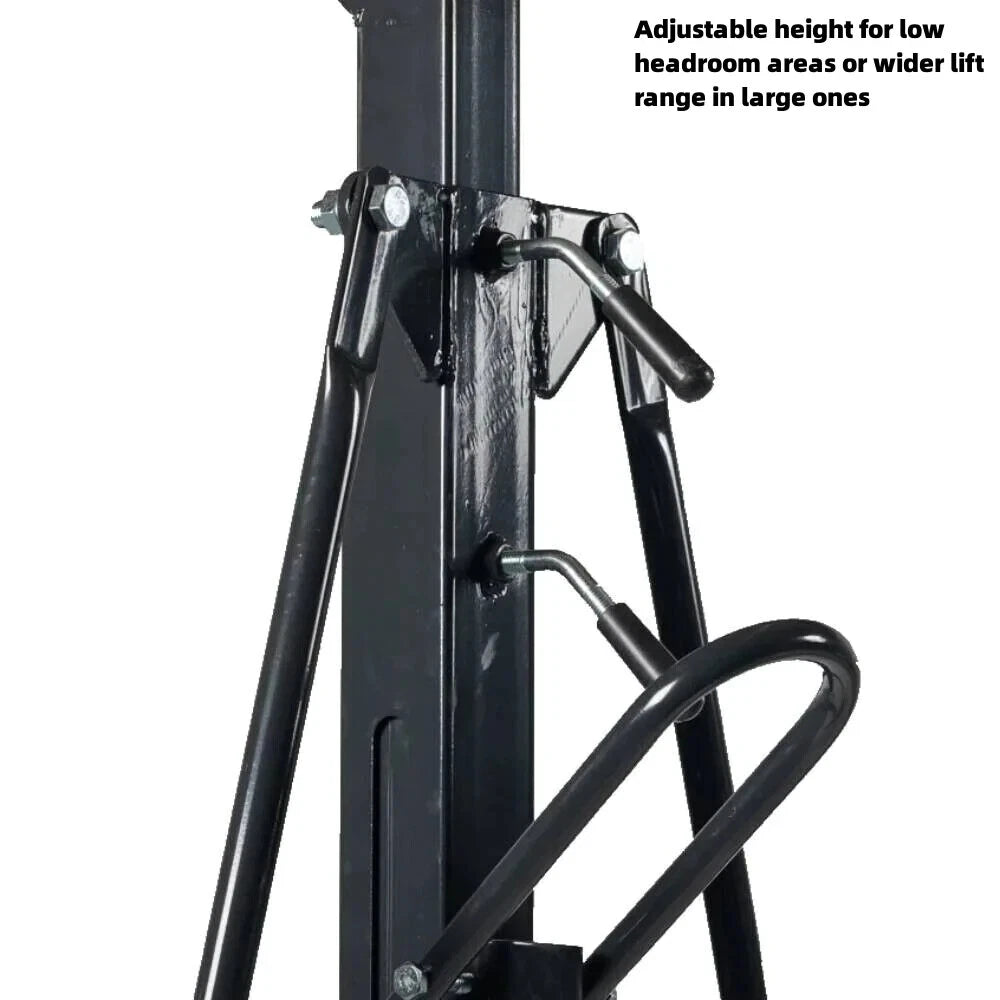 Cfgindustrial 0.5 Ton Adjustable Steel Gantry Crane Portable Shop Lift Hoist |  AGT-ASGC-1000