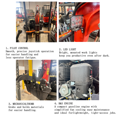 Cfgindustrial 1 Ton 13.5HP B&S Engine Mini Excavator W/Pilot Control | MX15-B
